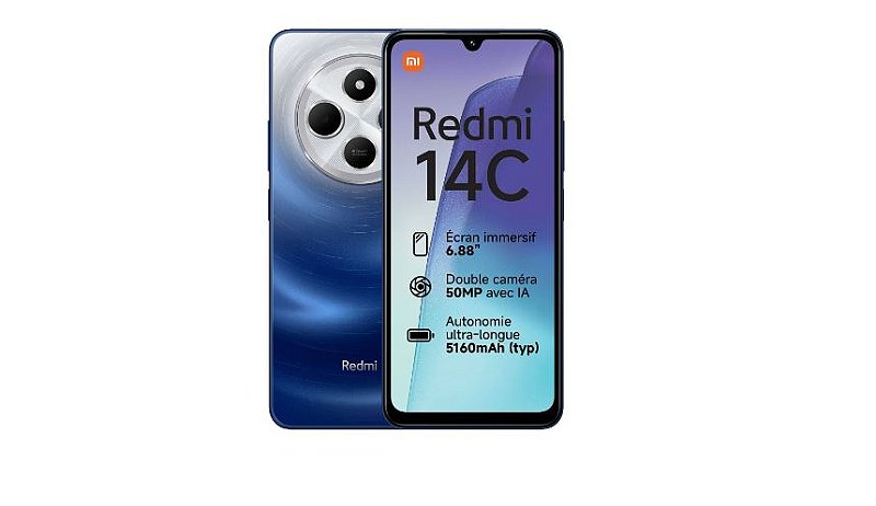 Xiaomi Redmi 14c 256gb 8gb Ram Dual Sim Azul Estrelado - CR Cartuchos