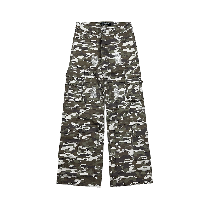 Calça Cargo Sufgang 4SUF Utility Vira Shorts Camuflado - Seyer Company