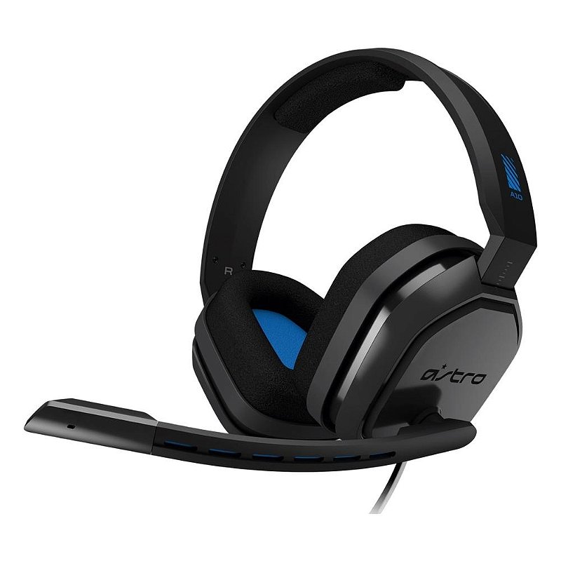 Headset Gamer Warrior 2.0 com LED USB Preto e Azul