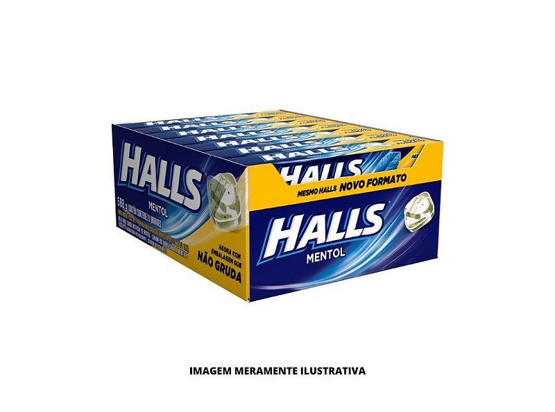 HALLS MENTOL 1X21X27,5G - Roberto Distribuidora