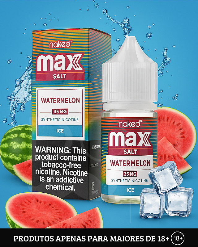 Salt Naked Maxx Watermelon Ice 35mg 30ml DK CWB