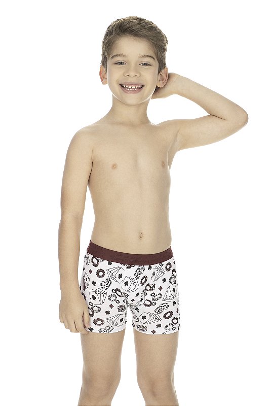 Boxer Infantil Cotton Estampada