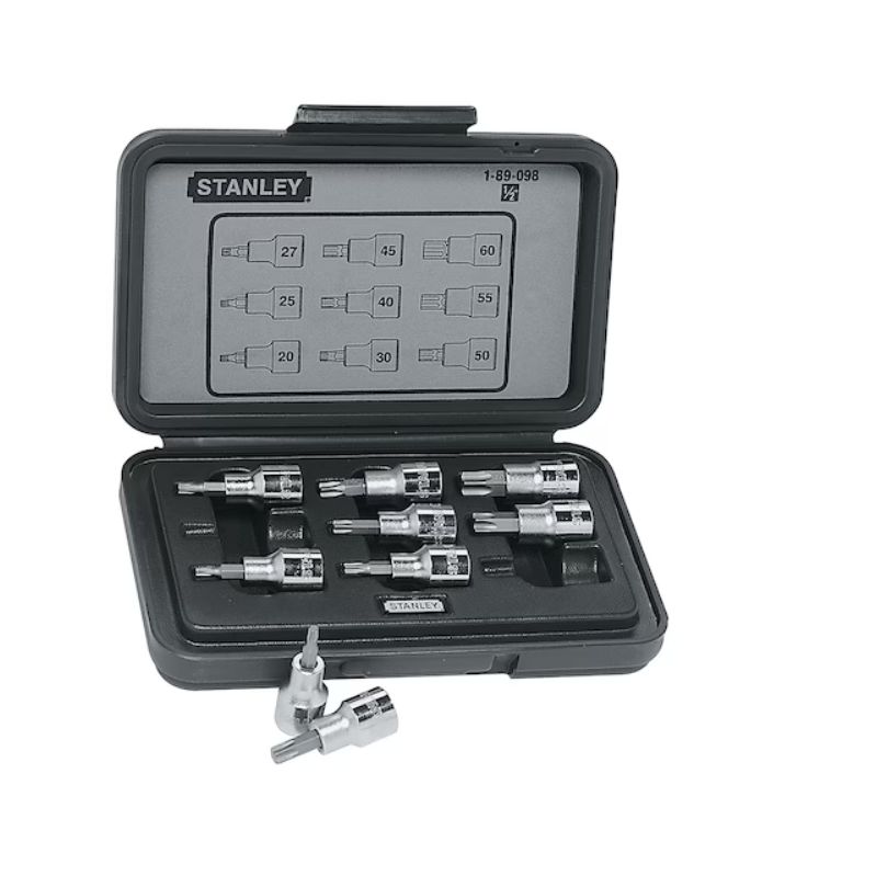 JOGO DE CHAVE SOQUETE TIPO TORX 9PC STANLEY - BONIFACIO
