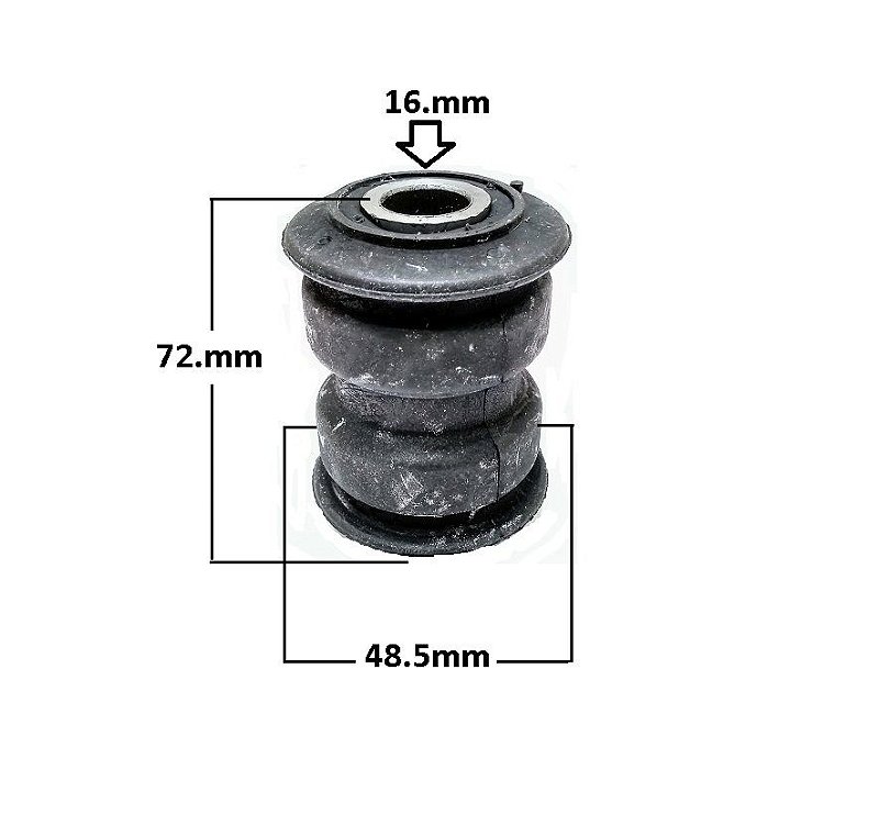 Bubu④ J726 Bucha Suspensão Feixe Mola Traseir - Fiorino 1.0/1.3/1.4/1.5/1.6