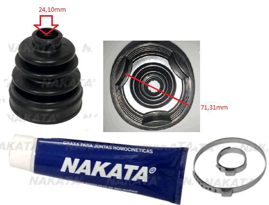 ヒロ国産10kg Kit Coifa Homocinética Câmbio - Tripoide - HB20x 1.6 16v 2013 a