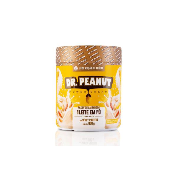 Pasta de Amendoim Dr Peanut 600g LEITE EM PÓ - Jamal Suplementos