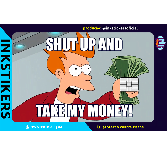 Skincard Take My Money InkStickers