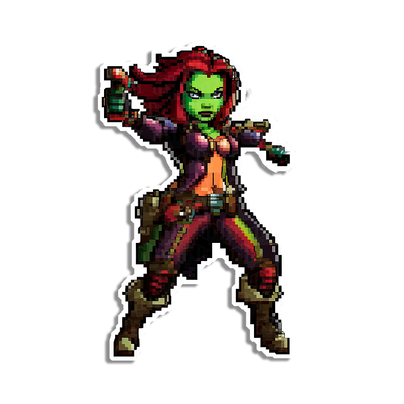 Gamora PixelArt - InkStickers