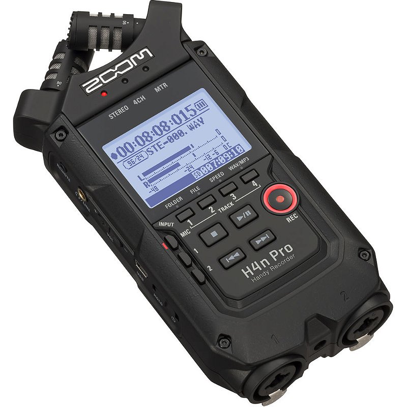 Gravador de Áudio Zoom H4n Pro - Backup Equipamentos