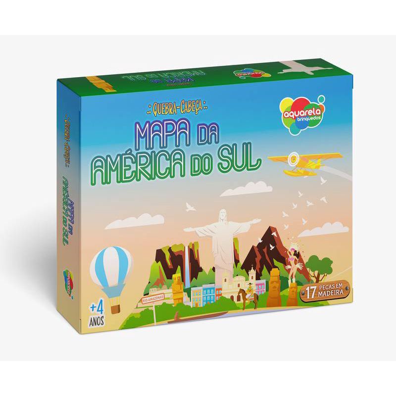 Brinquedo Quebra Cabeça Infantil Mapa Do Brasil Em Madeira