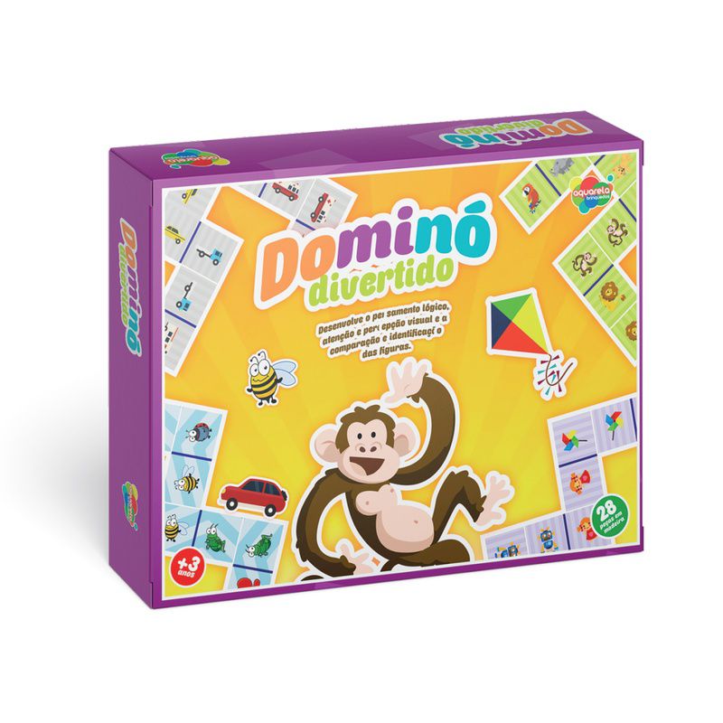 Kit Com 10 Jogos De Domino Infantil 28 Unidades, jogo de dominó infantil 