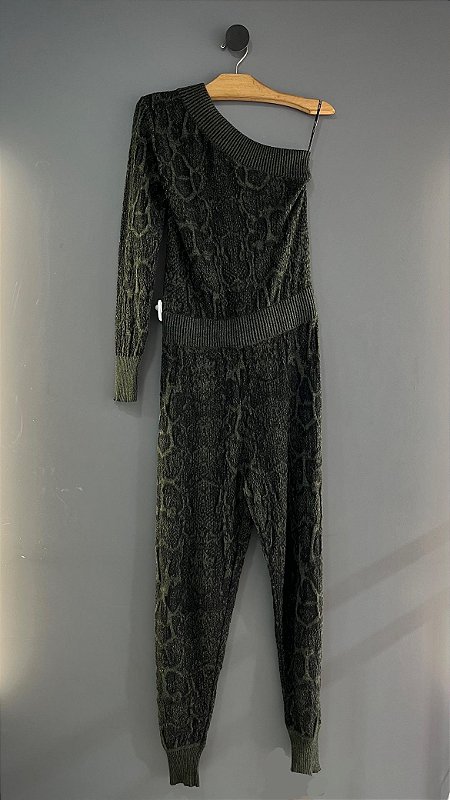 Macacão Um Ombro Verde Musgo