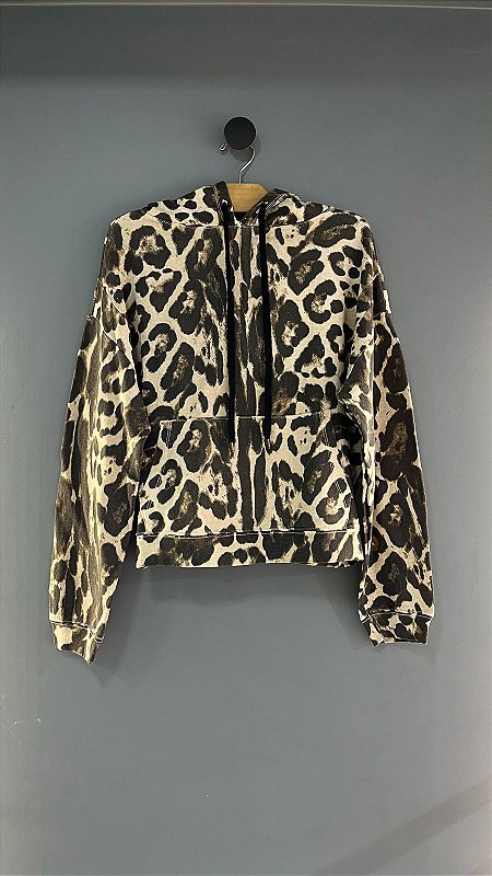 Conjunto Moletom Calça/Blusão Onça Rosa Chá