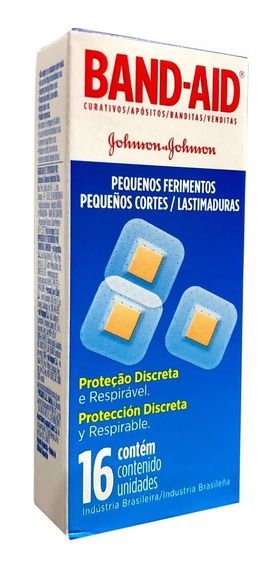 Curativo Band-Aid para Pequenos Ferimentos 16 Unidades | Johnson ...