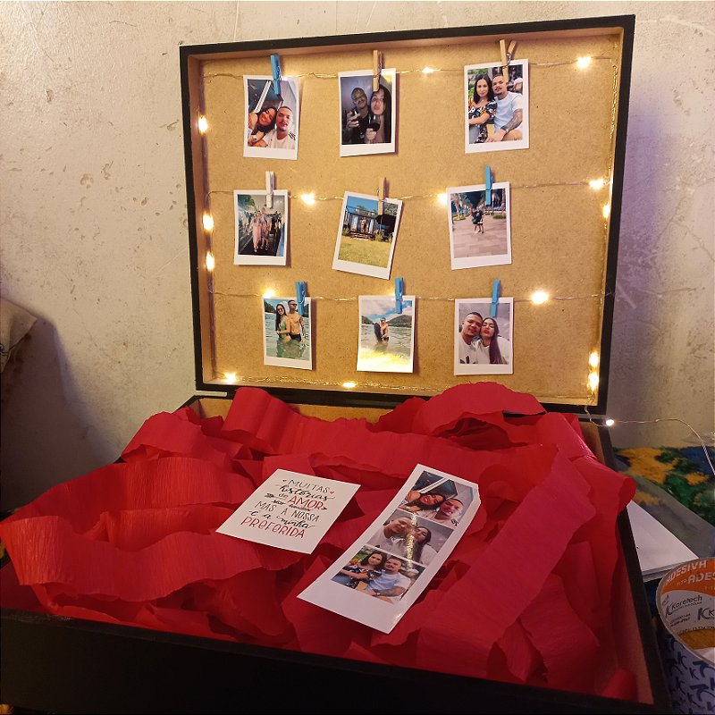 Caixa Decorada Preta Sem Doces