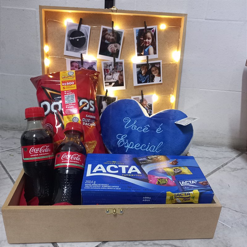 Caixa Completa Coração azul