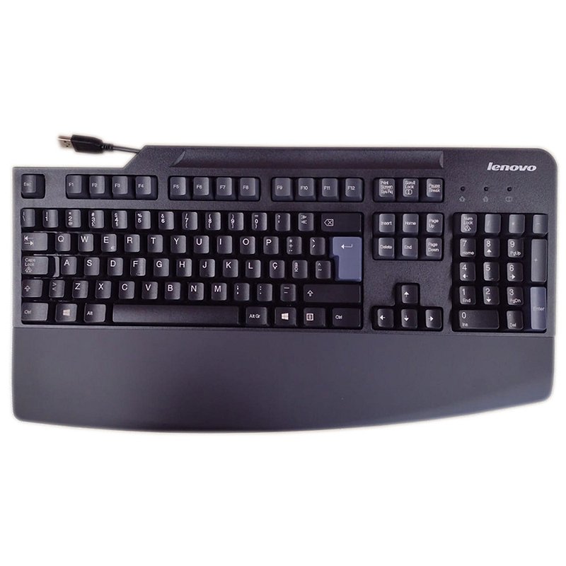Teclado Usb Lenovo 73p5243 Com Para Apoio Braço e Ç - Seven