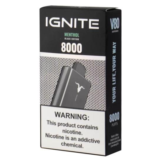 Ignite 8000 Puffs Menthol (V80) Vapor Club Brasil