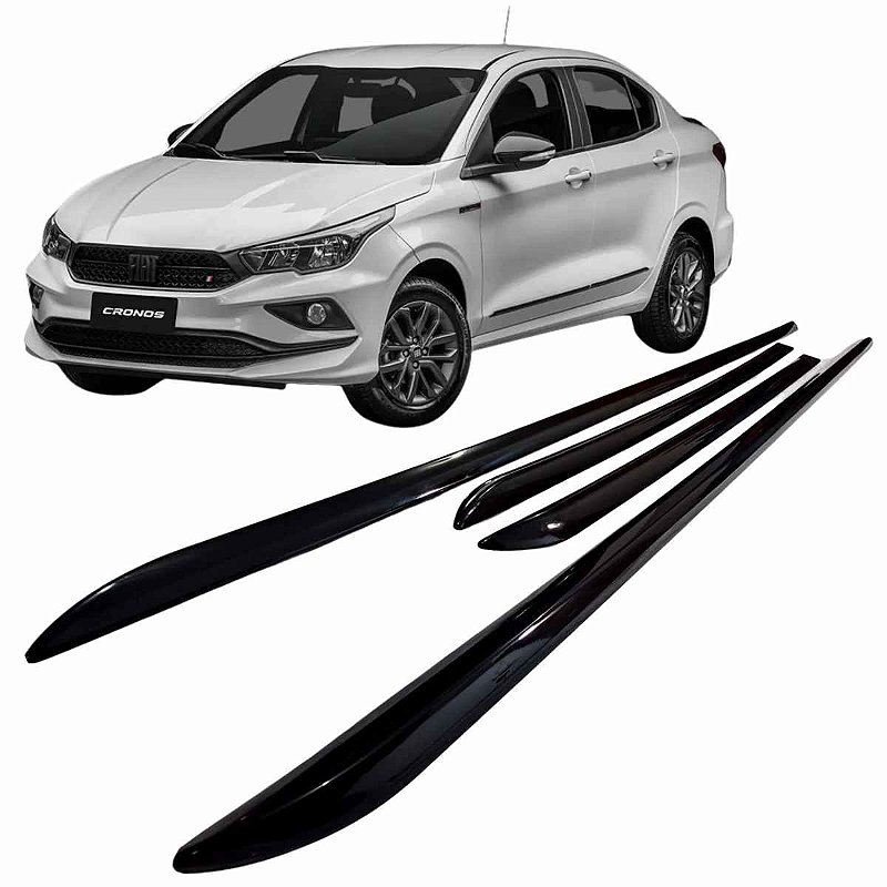 Friso Lateral Fiat Cronos Black Piano Do Vinco Da Porta - FK Parts