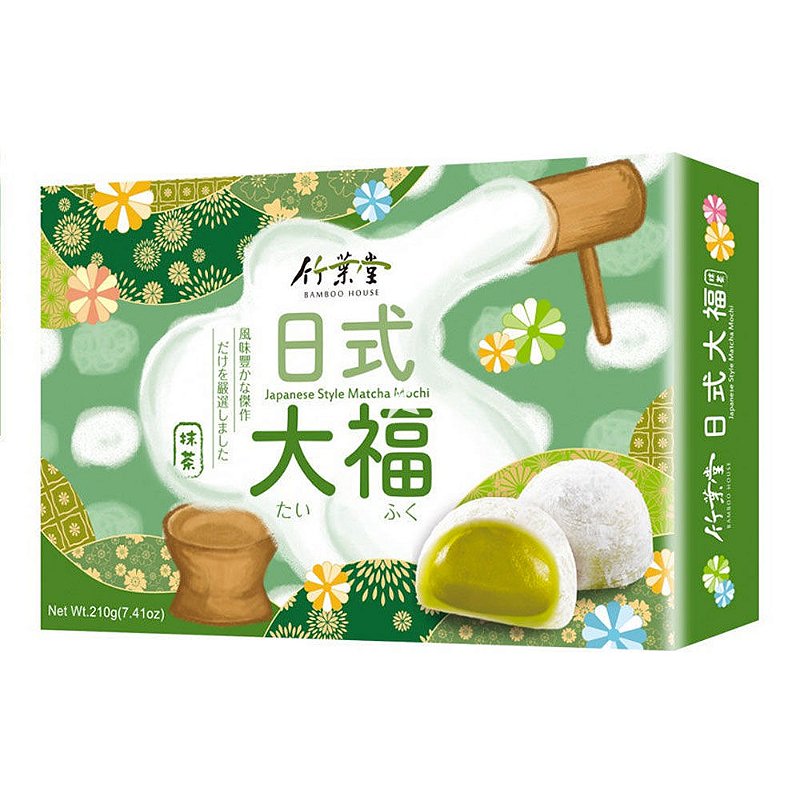 mochiページ Mochi Sabor Matcha - 210g - Empório SHIN | Produtos Orientais