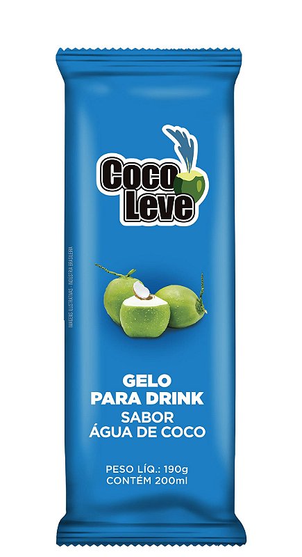 Gelo Para Drink Sabor Coco 100% Natural Gelótimo Fruit 185g - Supernosso