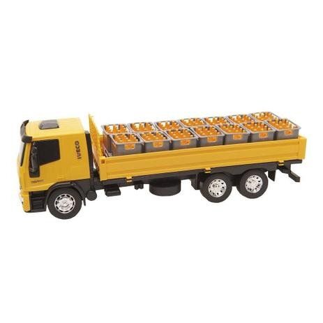 Caminhão Carreta de Brinquedo Iveco Hi-Way Miniatura com Caçamba Basculante  - Lojas Monte Cristo