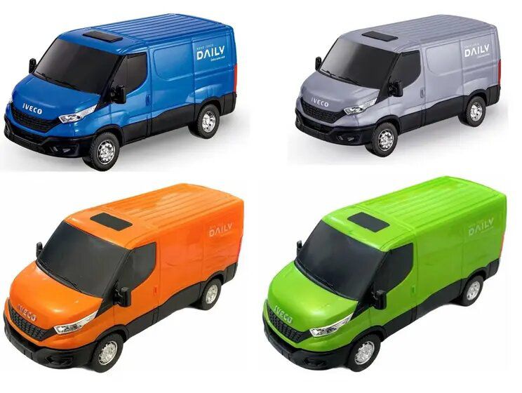 Caminhão Carreta de Brinquedo Iveco Hi-Way Miniatura com Caçamba