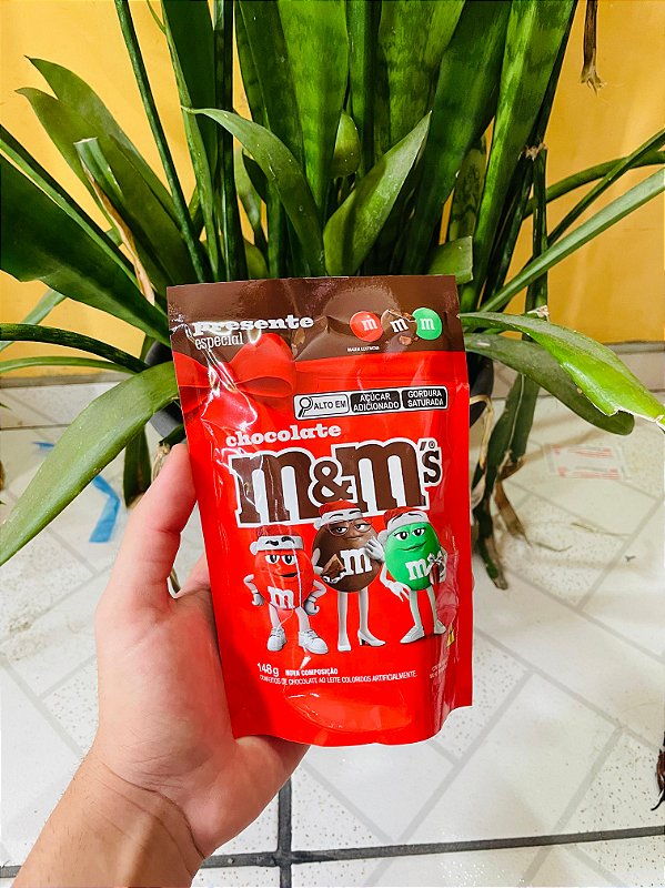 Chocolate M&m's Natal Ao Leite 148g - Johnny Doces Importados