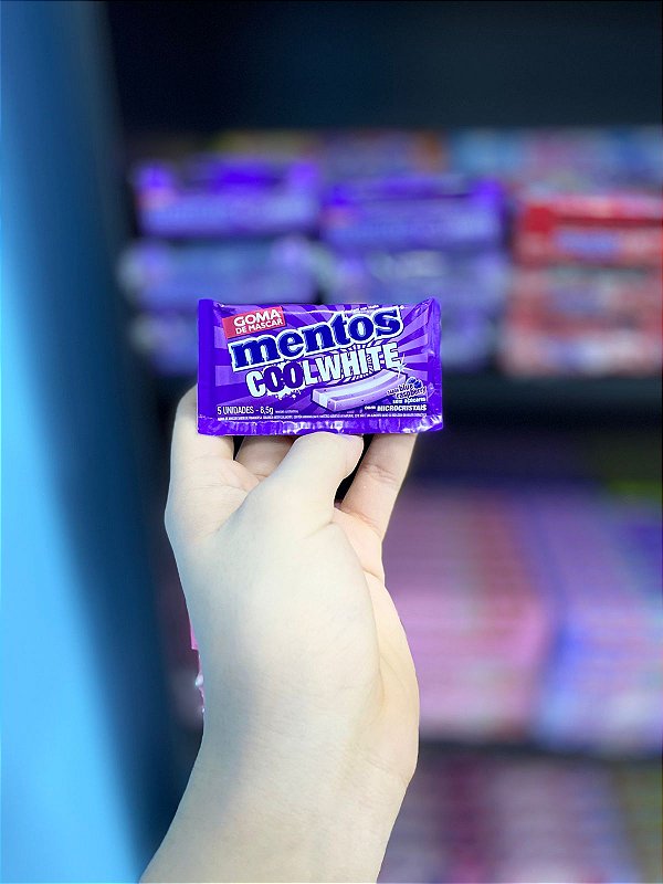 Mentos Chicle Cool White Blue Raspberry 8,5g - Johnny Doces Importados ...
