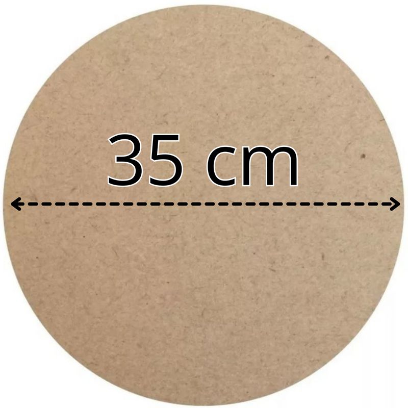 Base de MDF 35cm diâmetro - Criarte Opções