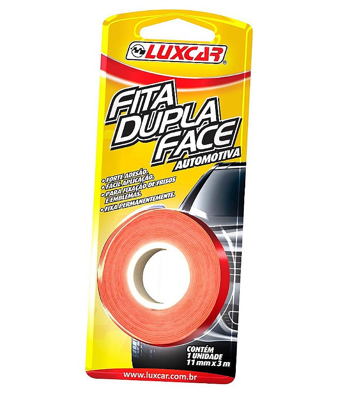 Fita Dupla Face Automotiva 11Mm X 3M Luxcar - Trevilub