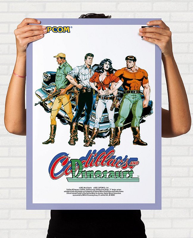 Pôster Cadillacs and Dinosaurs - Pôster Arcade Capcom