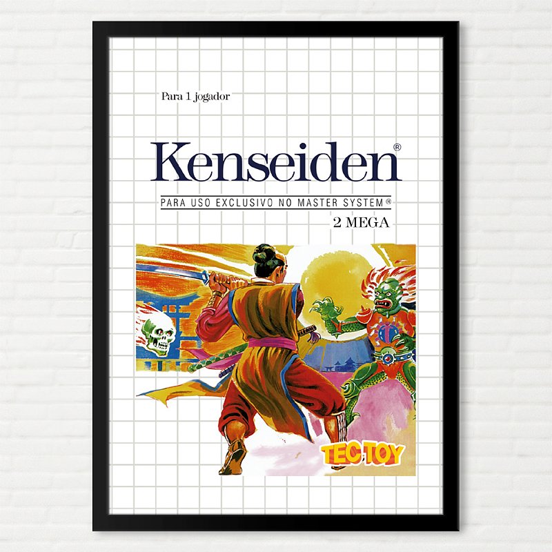 Quadro Capa do Kenseiden - Sega Master System TecToy
