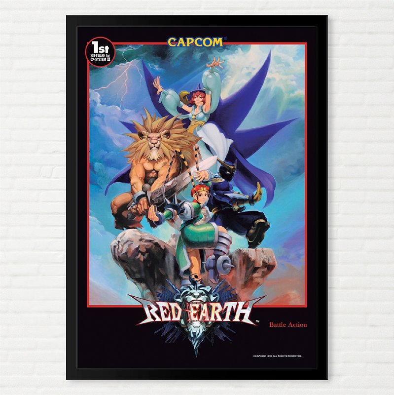 Quadro Red Earth - Arcade Pôster Americano