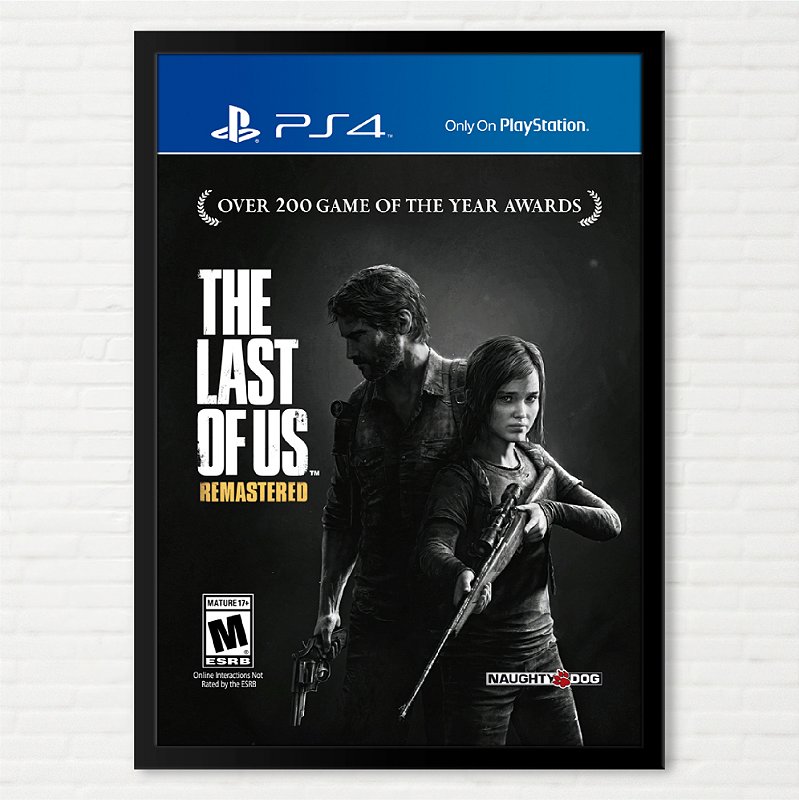 Quadro Capa do The Last of Us Remastered - Sony Playstation 4