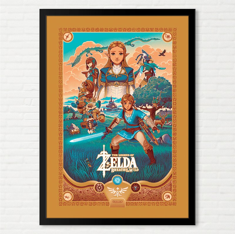 Quadro The Legend of Zelda: Breath of The Wild - Autora Courtney Autumn Martin