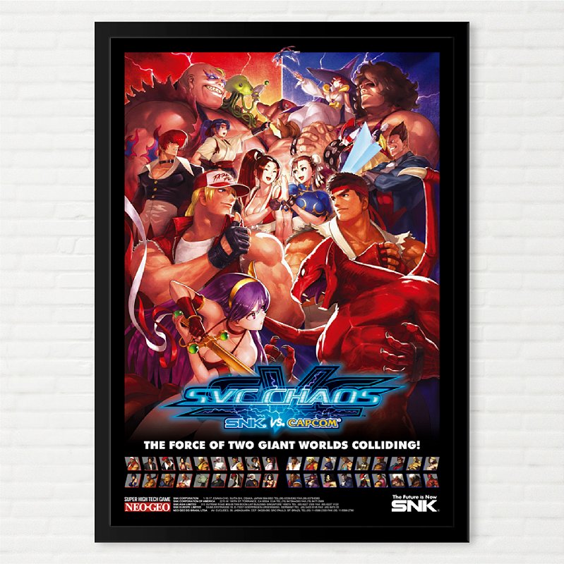 Quadro SVC Chaos - SNK vs Capcom Remaster MVS Americano