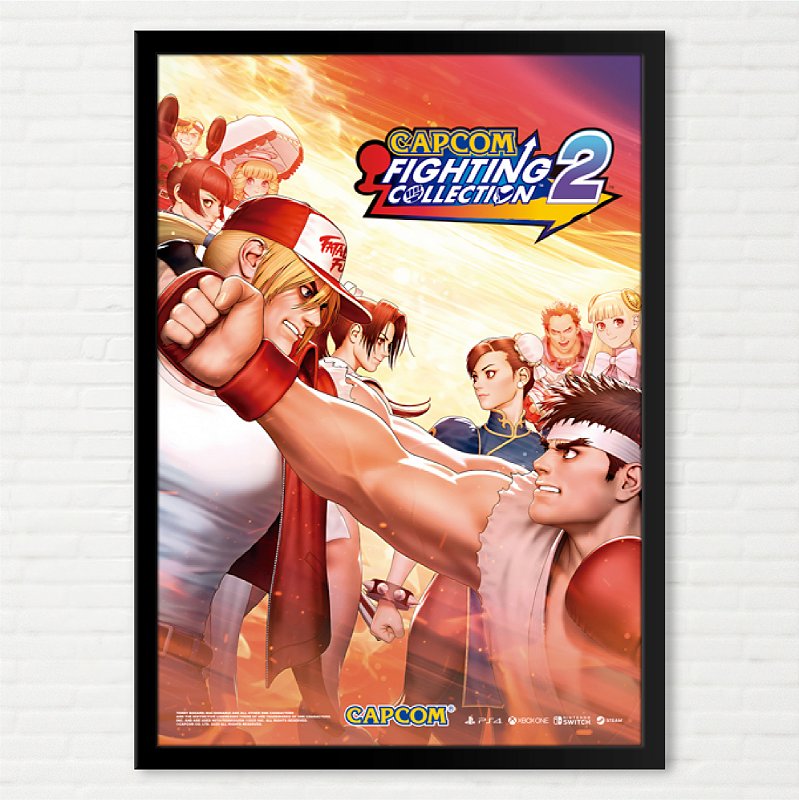 Quadro Capcom Fighting Collection 2 - Pôster Capcom