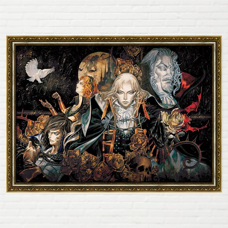 Quadro Castlevania Symphony of the Night - Arte de Ayami Kojima Horizontal