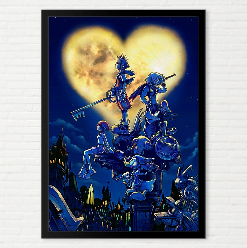 Quadro Kingdom Hearts Pôster - PlayStation 2