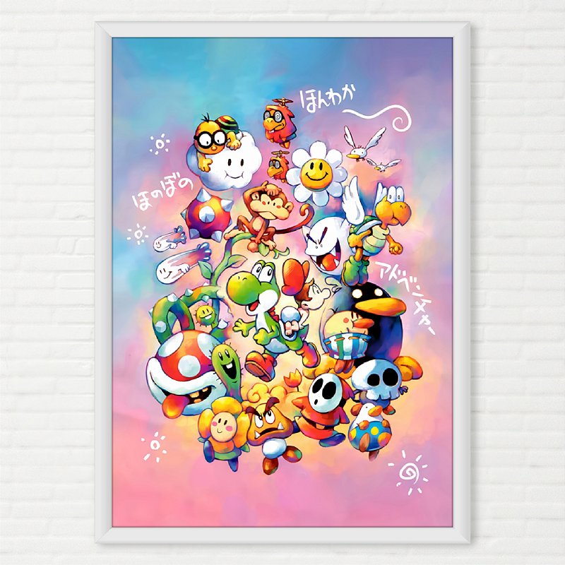 Quadro Yoshi´s Island Super Mario Advance 3 Arte