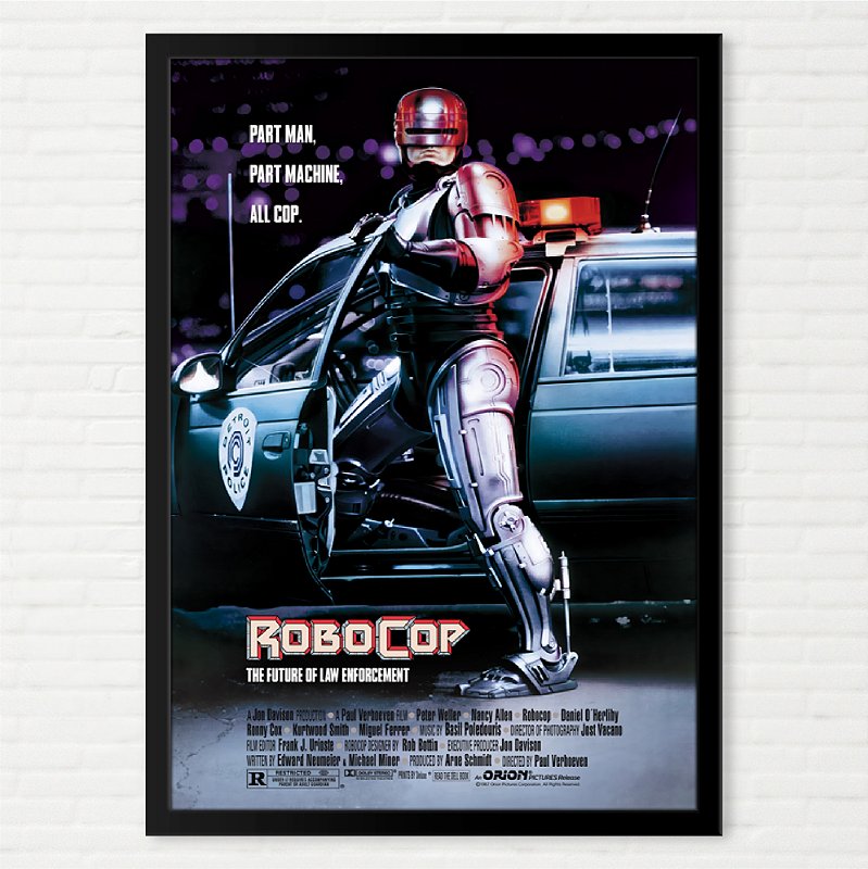 Quadro Robocop Pôster Filme