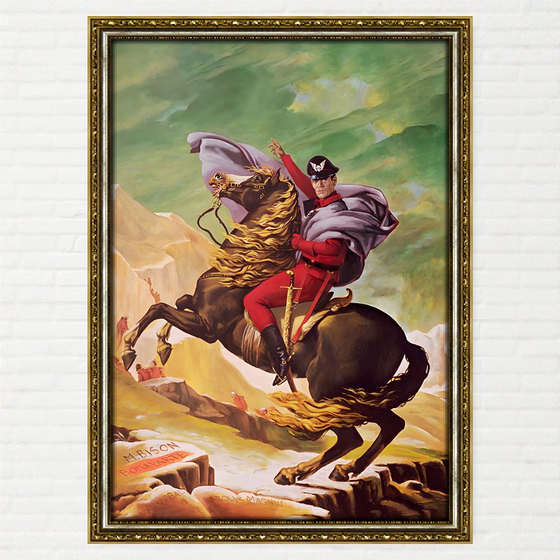 Quadro Pintura M. Bison Napoleão Street Fighter O Filme