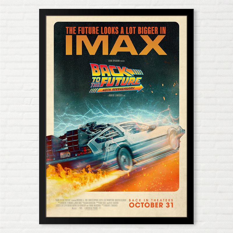 Quadro De Volta Para O Futuro Aniversário de 40 anos IMAX