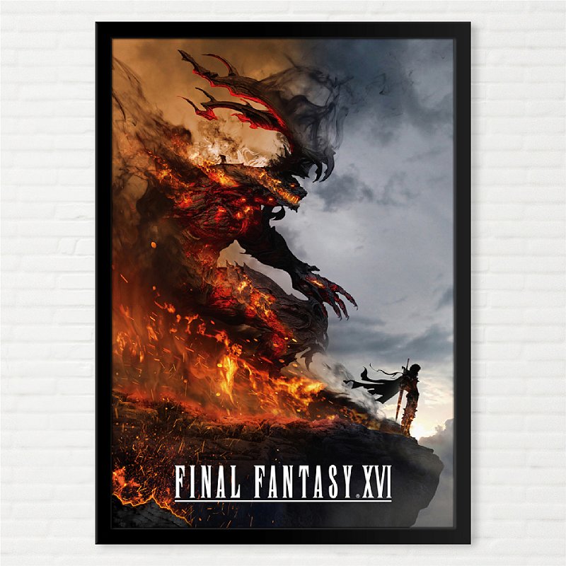 Quadro Final Fantasy XVI Arte Pôster