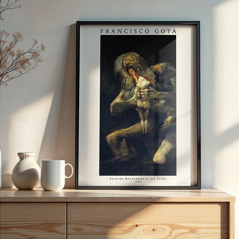 Quadro Saturno Devorando o seu Filho - Francisco Goya