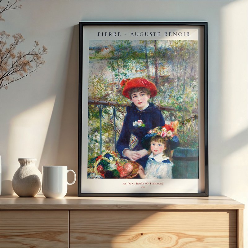 Quadro As Duas Irmãs (O Terraço) - Pierre-Auguste Renoir