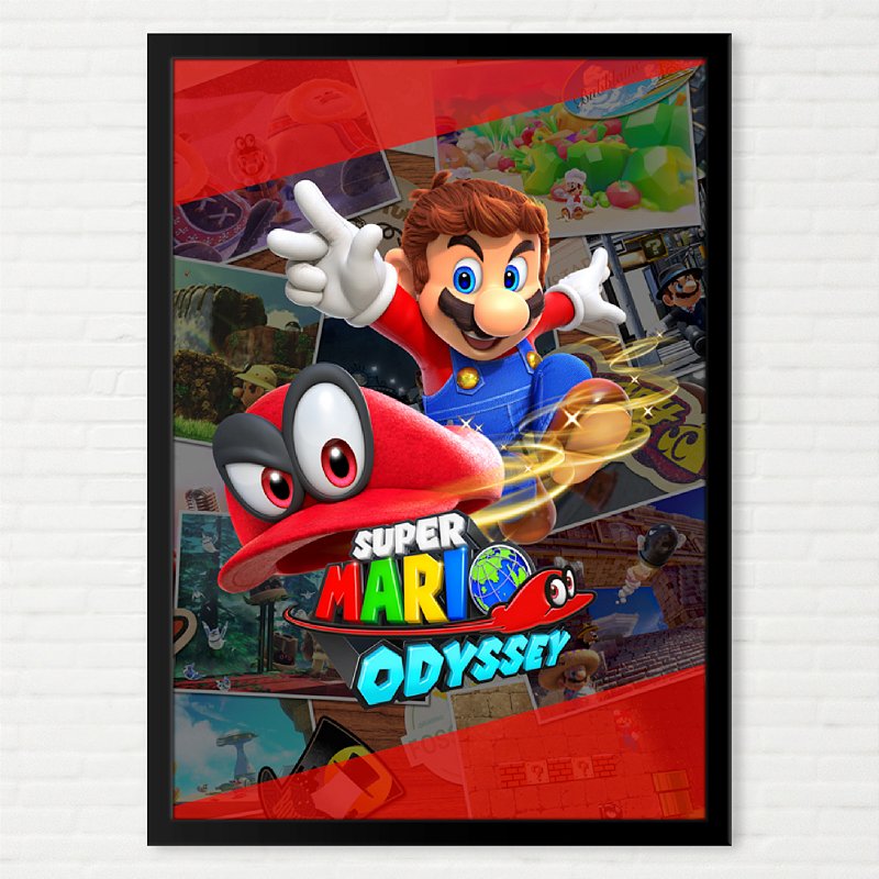 Quadro Super Mario Odyssey - Nintendo Switch