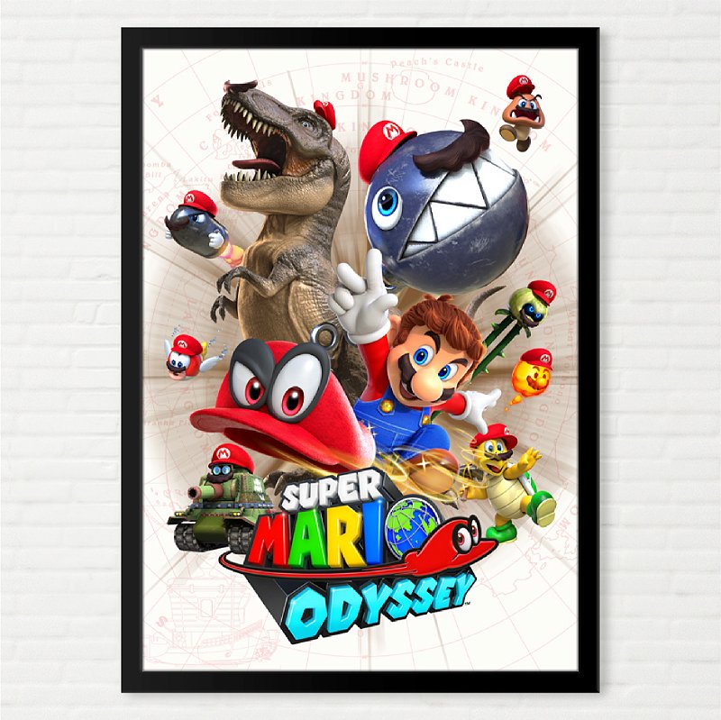 Quadro Super Mario Odyssey - Nintendo Switch