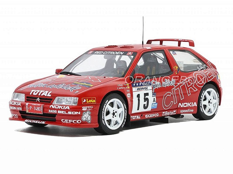 レッド Citroën ZX Kit Car 1997 Rally Catalunya 1:18 OttOmobile